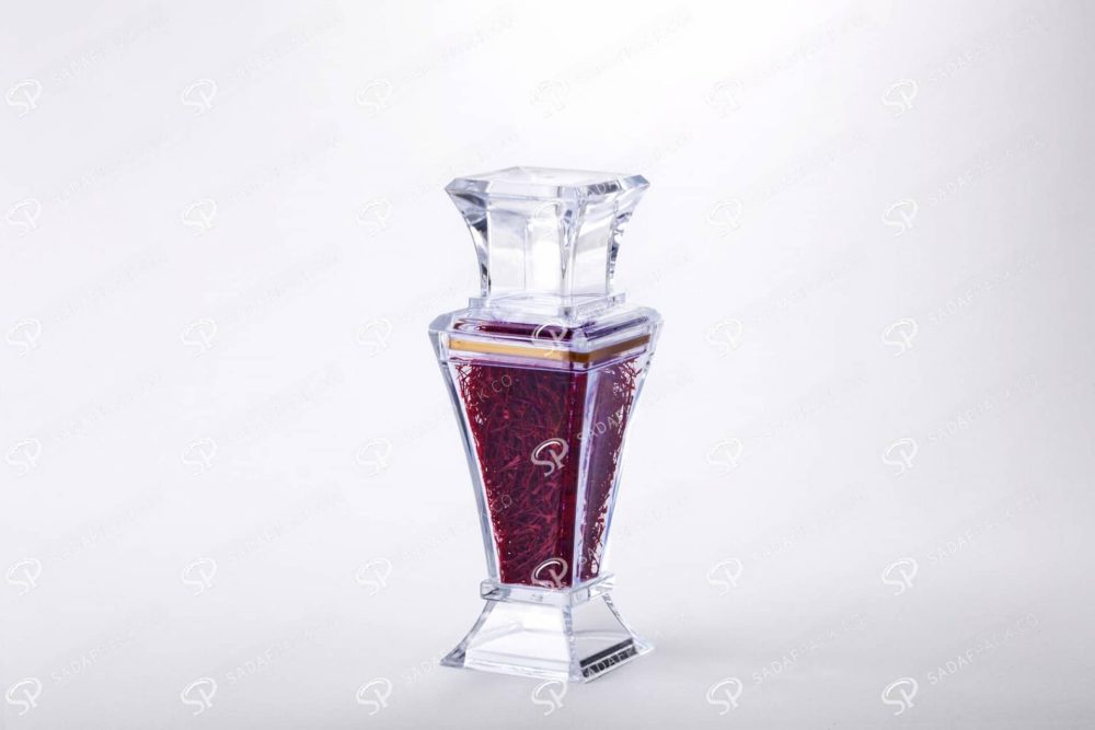 ##tt##- ظرف زعفران کریستالی طرح برلیان  37170