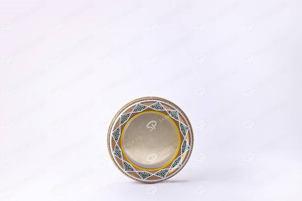 ظرف فلزی زعفران دایره 11
