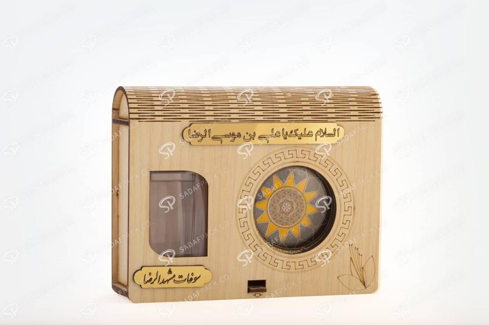 ##tt##- باکس چوبی کادویی آذین متوسط و 5 گرم فلزی  36566