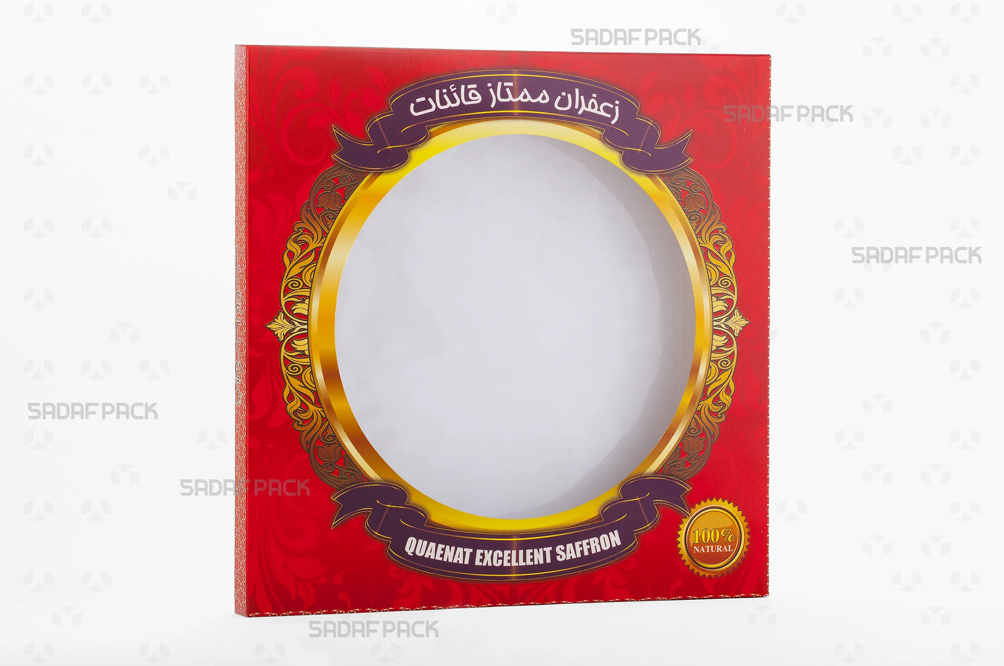 باکس مقوایی قرمز قوطی 17 فلزی اسپانیا صدف پک مناسب بستهبندی لوکس برای هدیه سوغات و صادرات