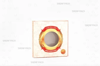 باکس مقوایی سفید قوطی 1 گرم فلزی صدف پک مناسب بستهبندی لوکس برای هدیه سوغات و صادرات