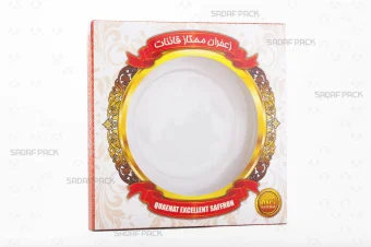 باکس مقوایی سفید قوطی 15 کریستالی صدف پک مناسب بسته‌بندی لوکس برای هدیه سوغات و صادرات