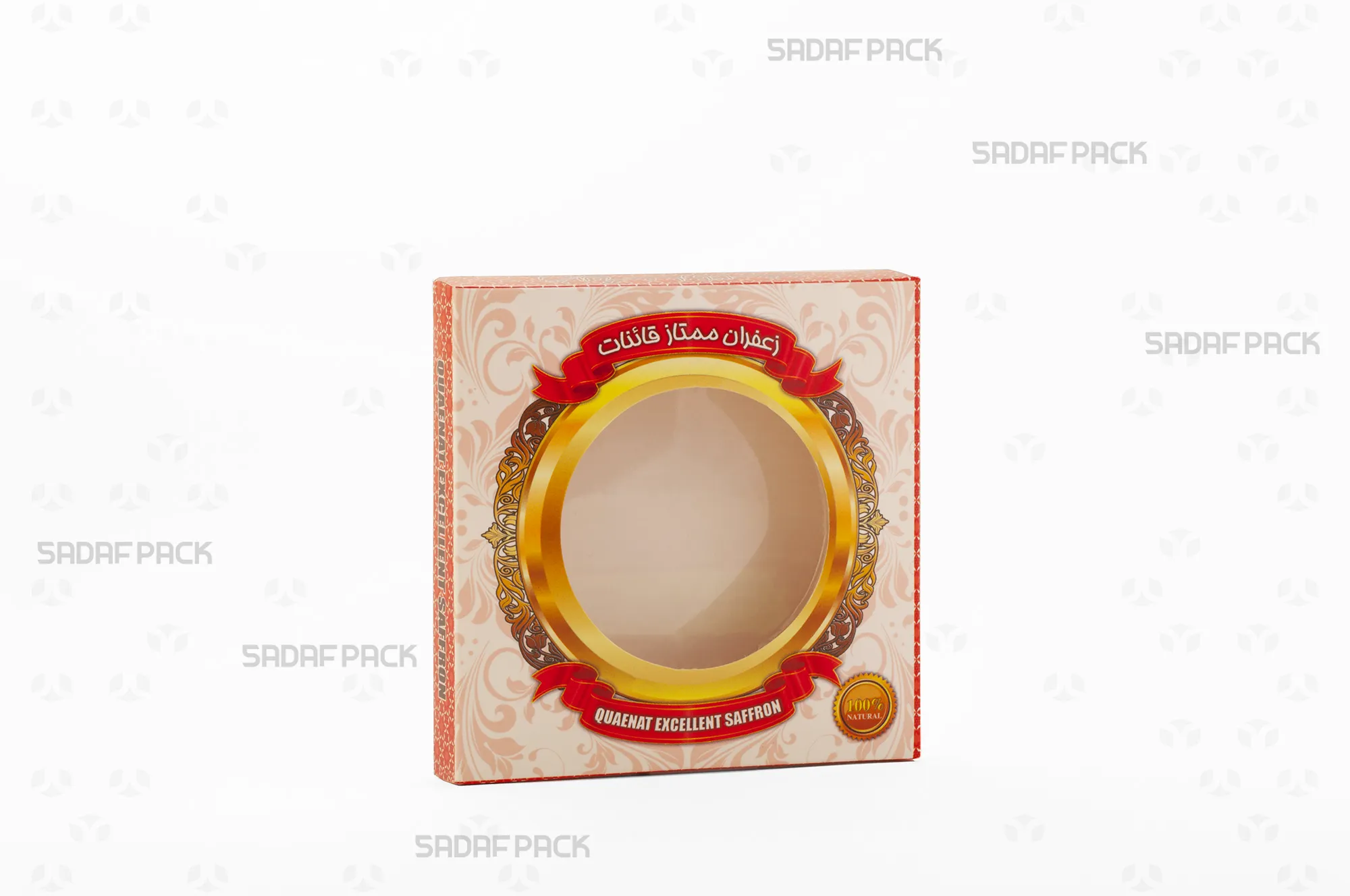 باکس مقوایی سفید قوطی 3 گرم فلزی صدف پک مناسب بستهبندی لوکس برای هدیه سوغات و صادرات