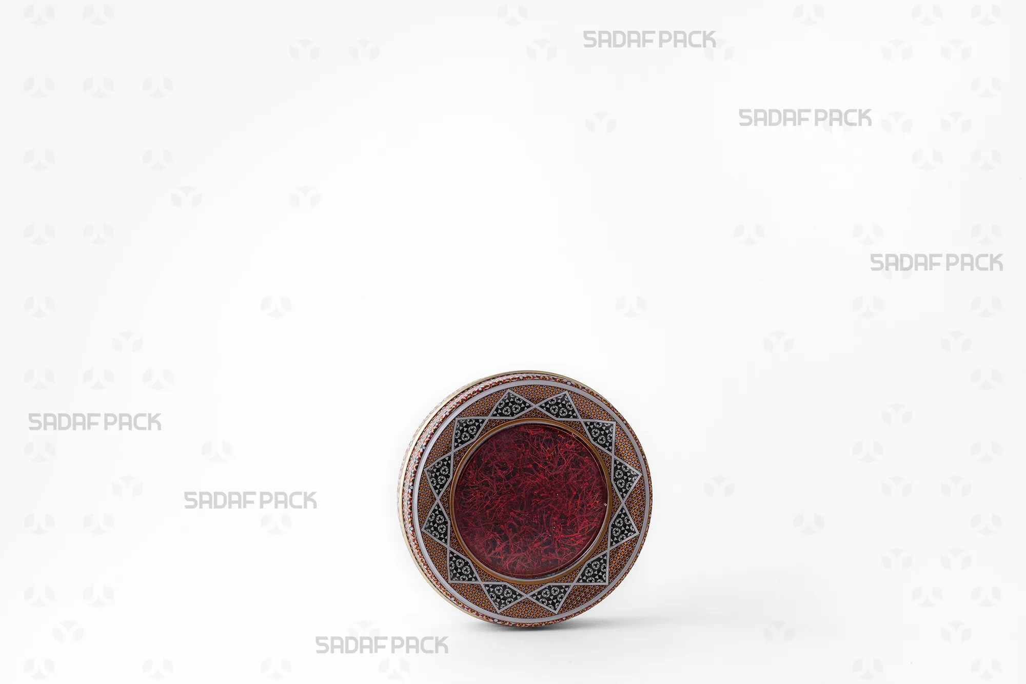 قوطی 7 گرم فلزی پر شده با زعفران، ایدهآل برای صادرات