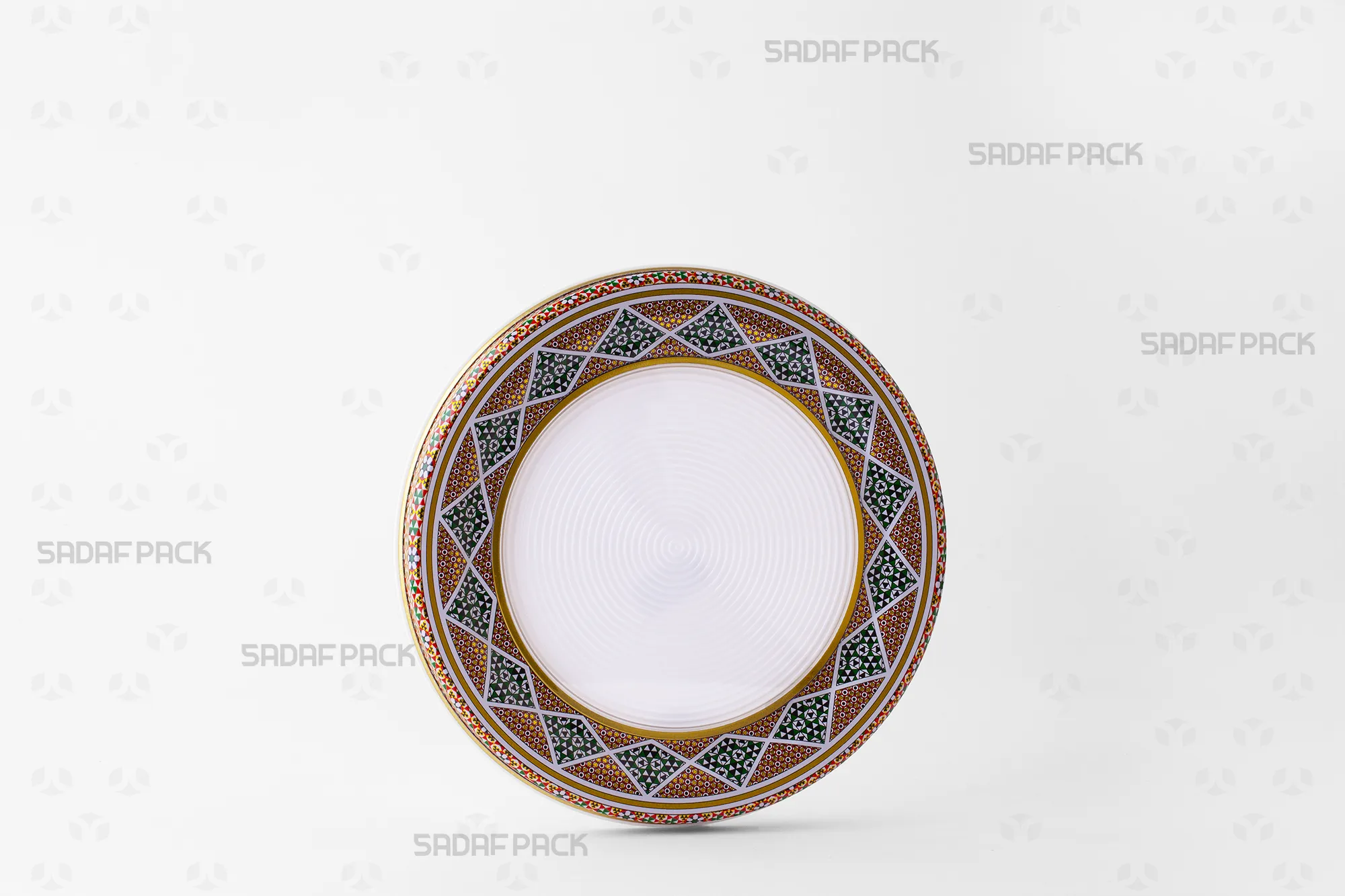 نمای سه رخ قوطی 17 فلزی اسپانیا کف صاف محصول صدف پک