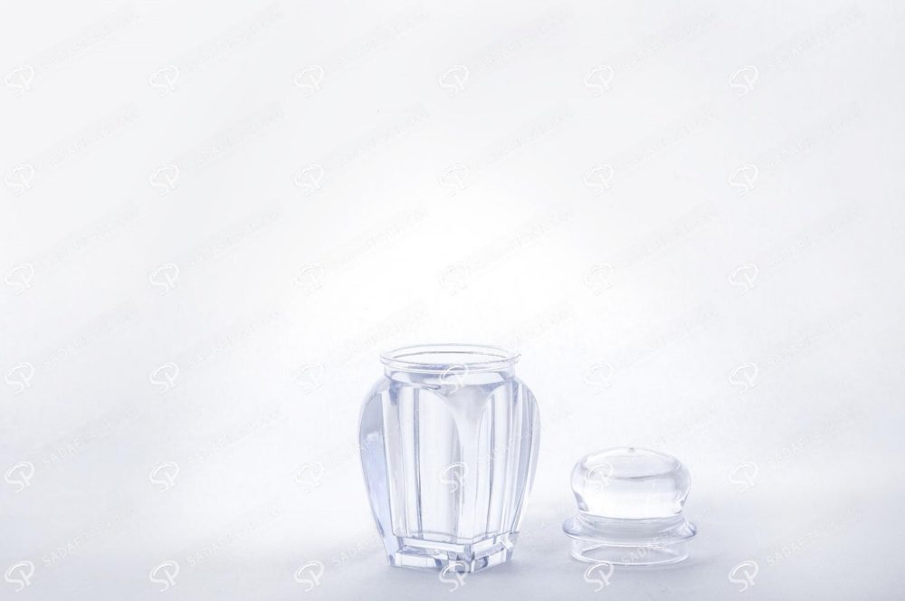 ظرف کریستالی زعفران طرح گوهر کوچک - Image 3