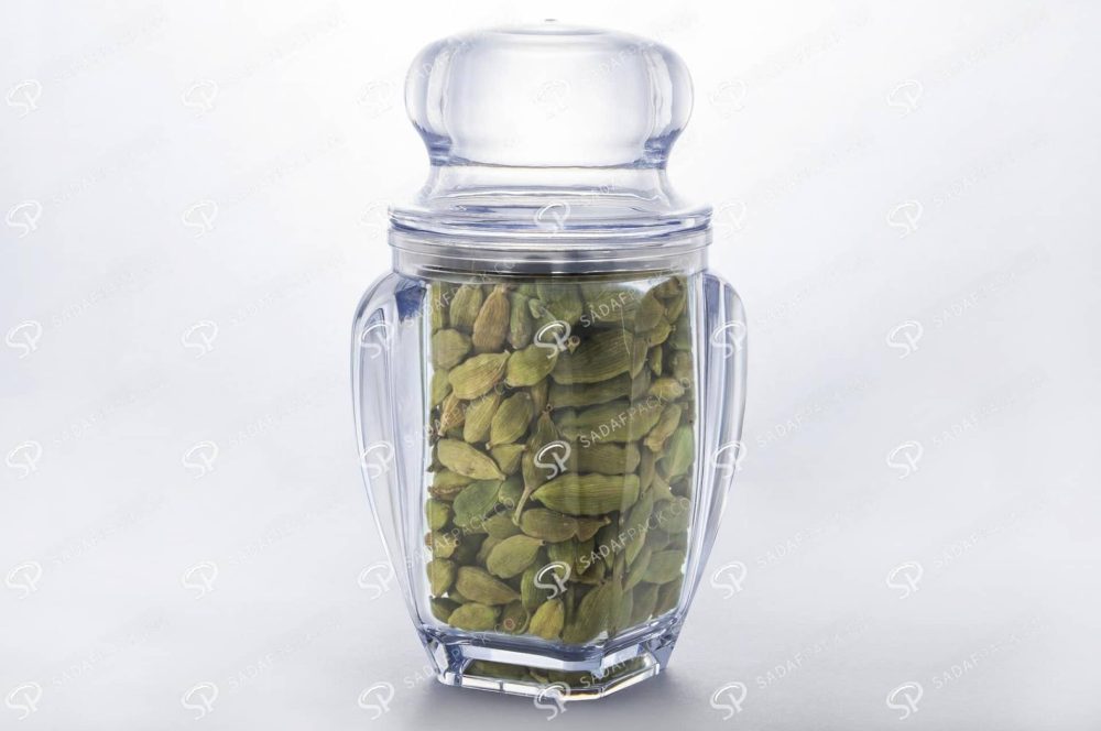 ##tt##- ظرف زعفران کریستالی طرح گوهر - لارج  37524