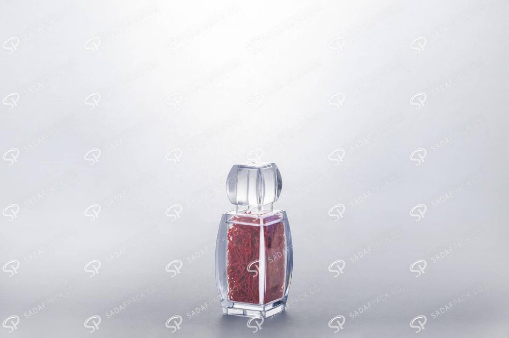 ##tt##- ظرف زعفران کریستالی طرح آذین - نقلی  37281