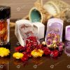 ##tt##- ظرف زعفران پلاستیکی مدل نگین - سفید  37205
