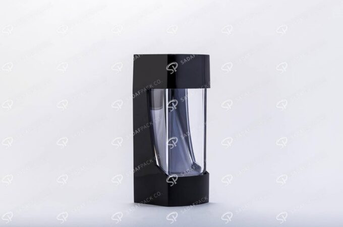 ##tt##- ظرف زعفران پلاستیکی مدل نگین - مشکی  37191