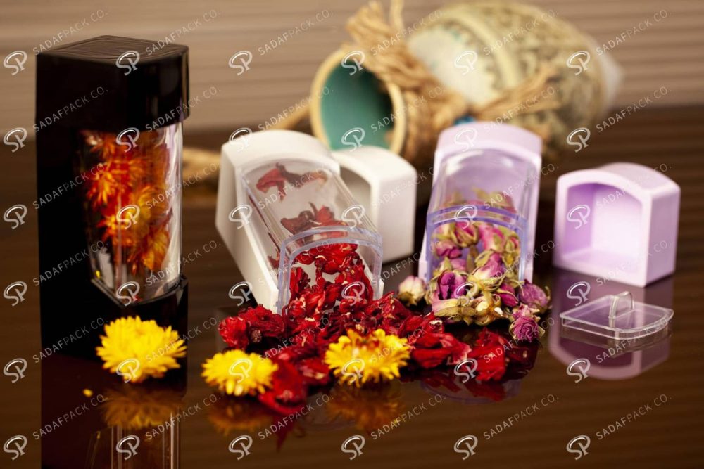 ##tt##- ظرف زعفران پلاستیکی مدل نگین - مشکی  37197