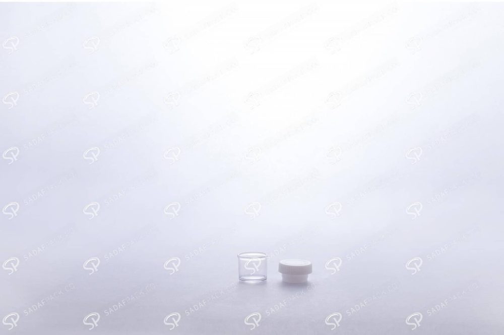 ##tt##- ظرف زعفران کریستالی طرح پودری کوتاه - شیری  37691