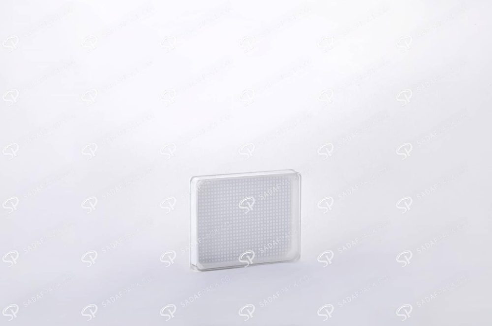 ##tt##- ظرف مستطیل کریستال - 7 کف سفید  38292
