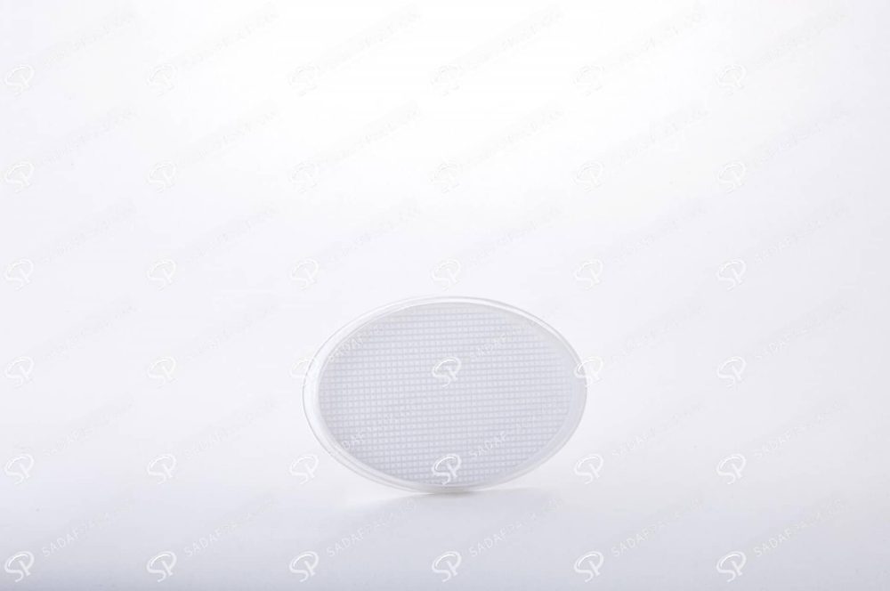 ##tt##- ظرف زعفران بیضی کف سفید سایز 4  37769