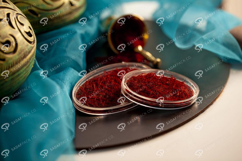 ظرف کریستالی زعفران بیضی سایز 4 - Image 7