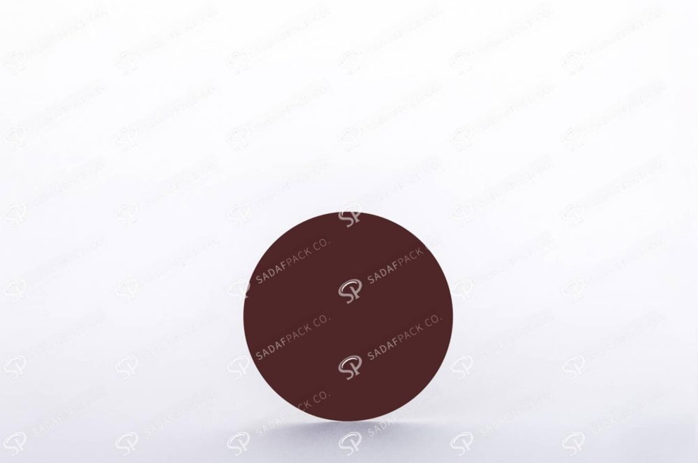 ##tt##- ظرف زعفران گرد - 10 نازک کف سفید  38175