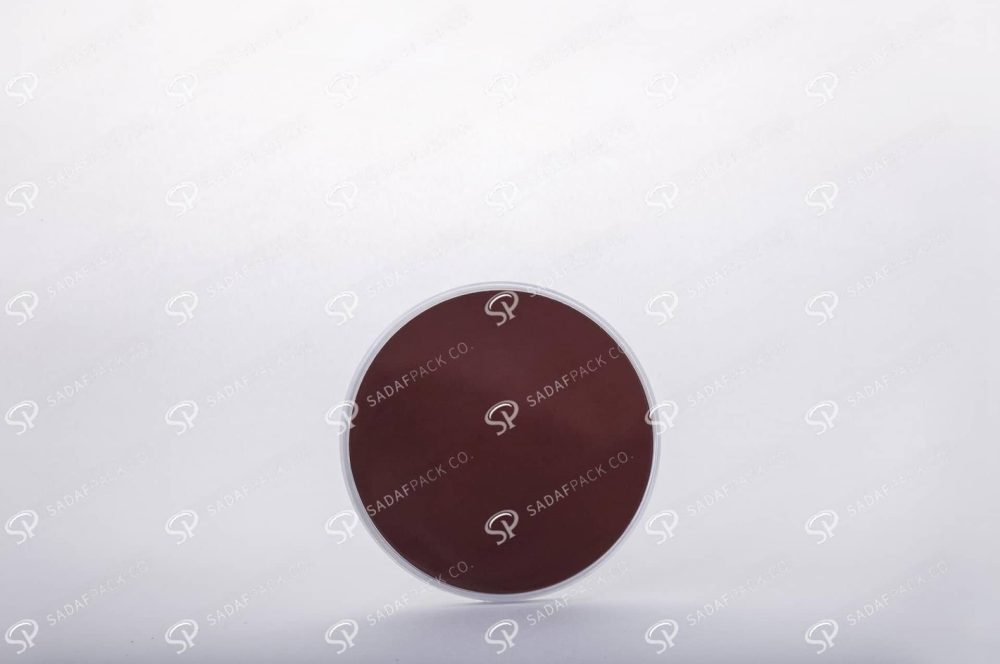 ##tt##- ظرف زعفران گرد - 10 نازک کف سفید  38176