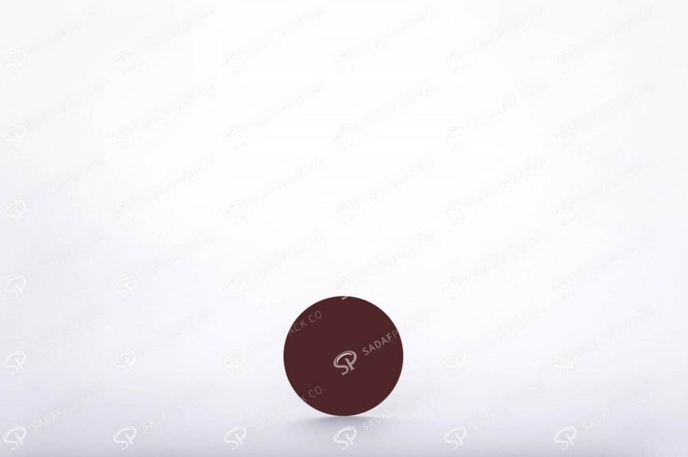 ##tt##- ظرف زعفران گرد - 5 نازک کف سفید  37294