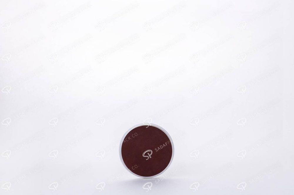 ##tt##- ظرف زعفران گرد - 5 نازک کف سفید  37295