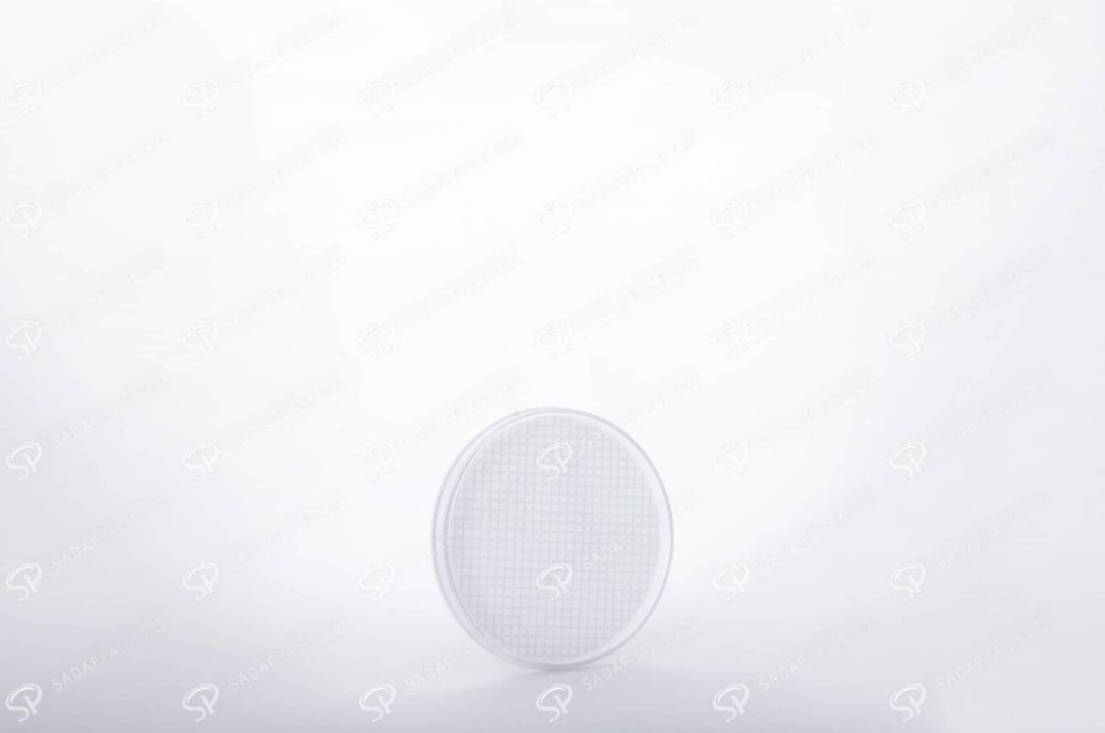 ##tt##- ظرف زعفران گرد - 6/5 نازک کف سفید  37305