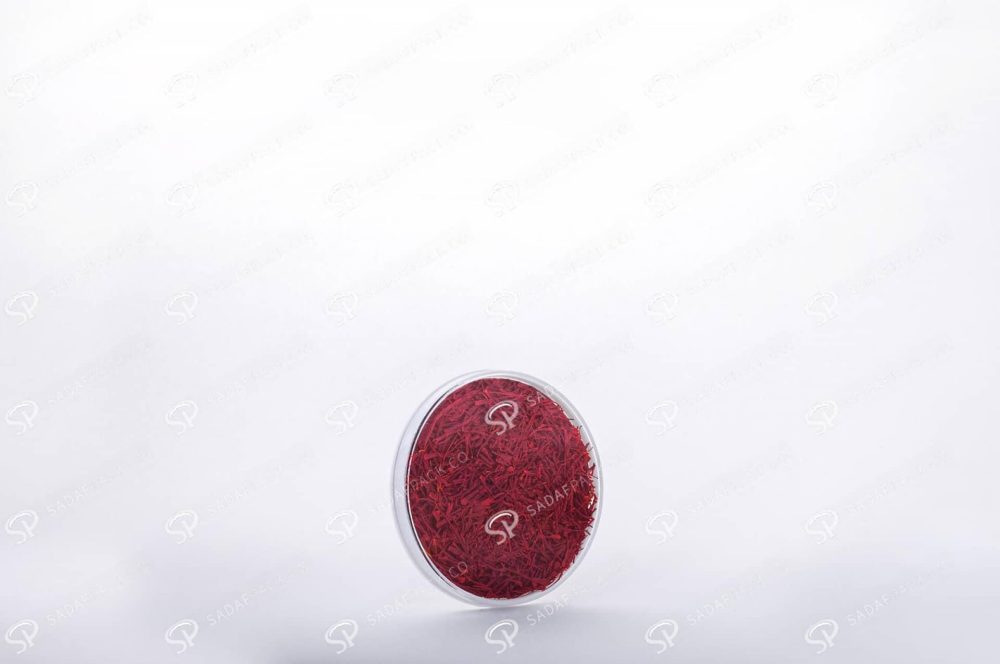 ##tt##- ظرف زعفران گرد - 6/5 نازک کف سفید  38199