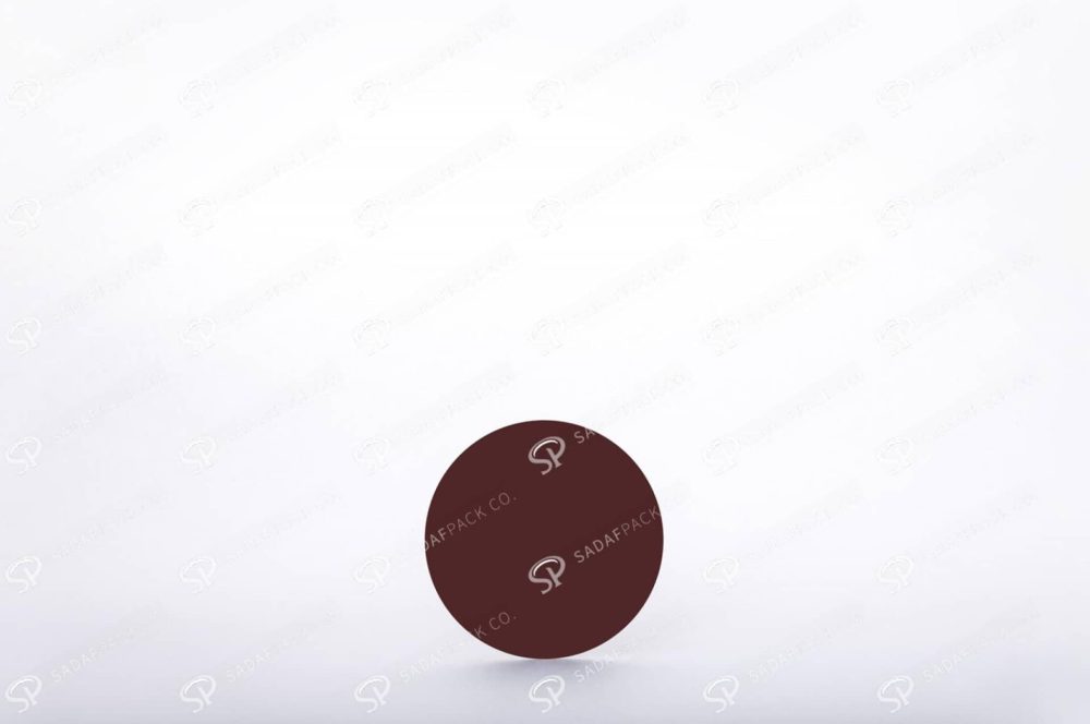 ##tt##- ظرف زعفران گرد - 6/5 نازک کف سفید  38201