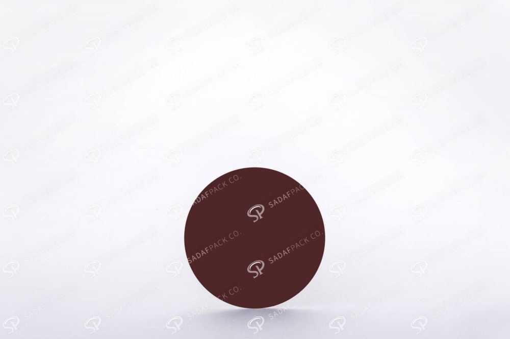##tt##- ظرف زعفران گرد - 8 نازک کف سفید  38193