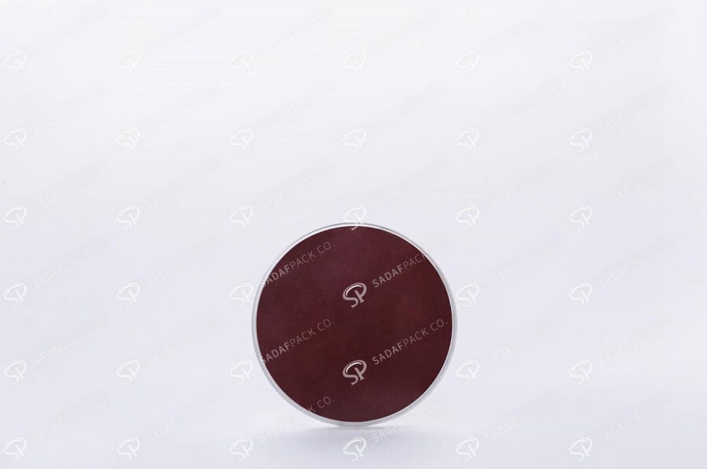 ##tt##- ظرف زعفران گرد - 8 نازک کف سفید  38194