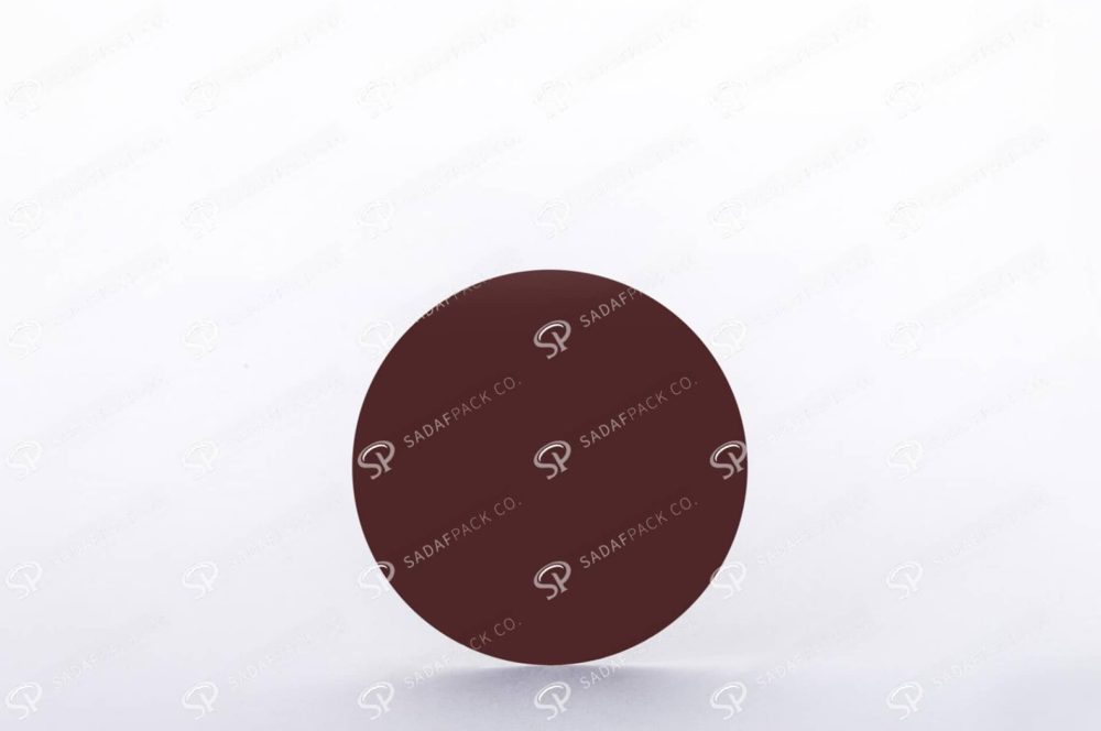 ##tt##- ظرف زعفران گرد - 9 نازک کف سفید  37360