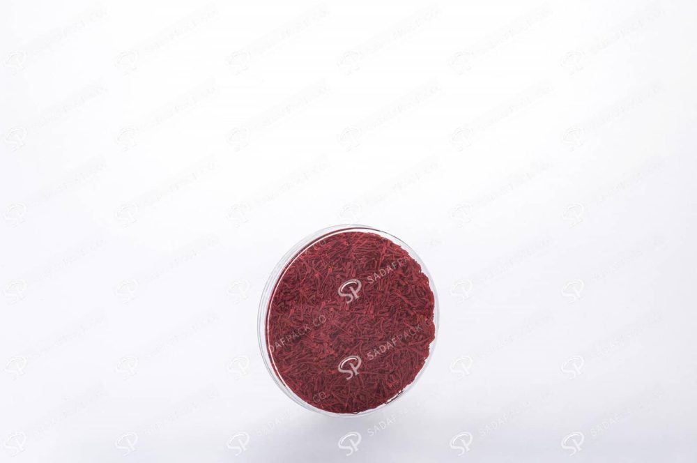 ##tt##- ظرف زعفران گرد - 8 محدب کریستال  37637
