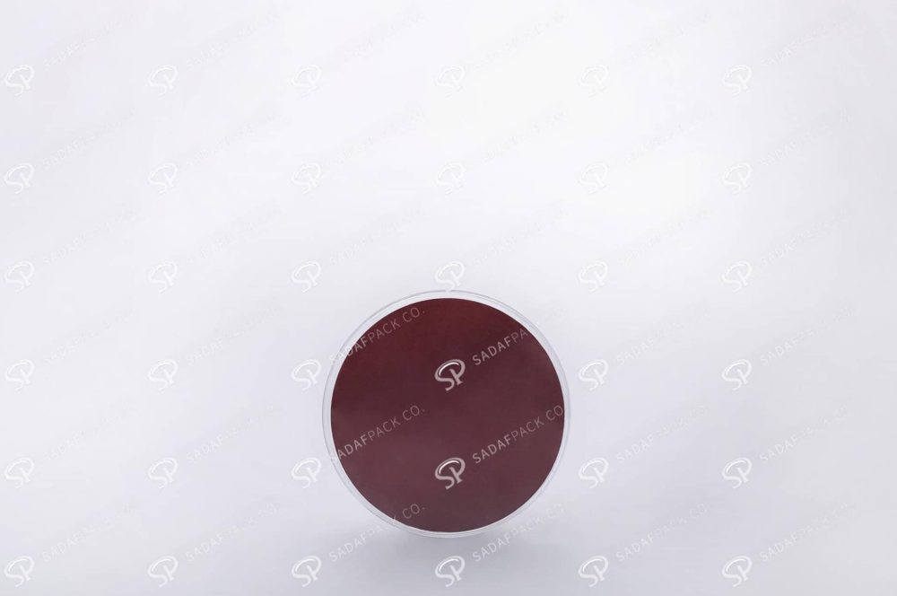 ##tt##- ظرف زعفران گرد - 8 محدب کریستال  37640