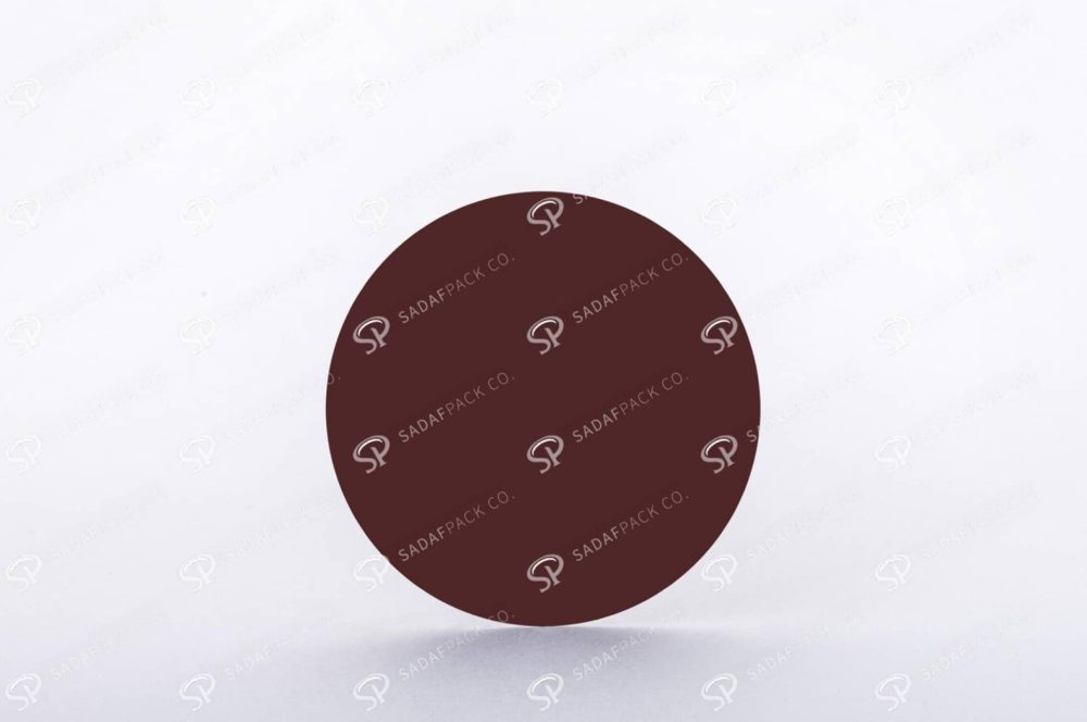 ##tt##- ظرف زعفران گرد - 11 متوسط کف سفید  38348