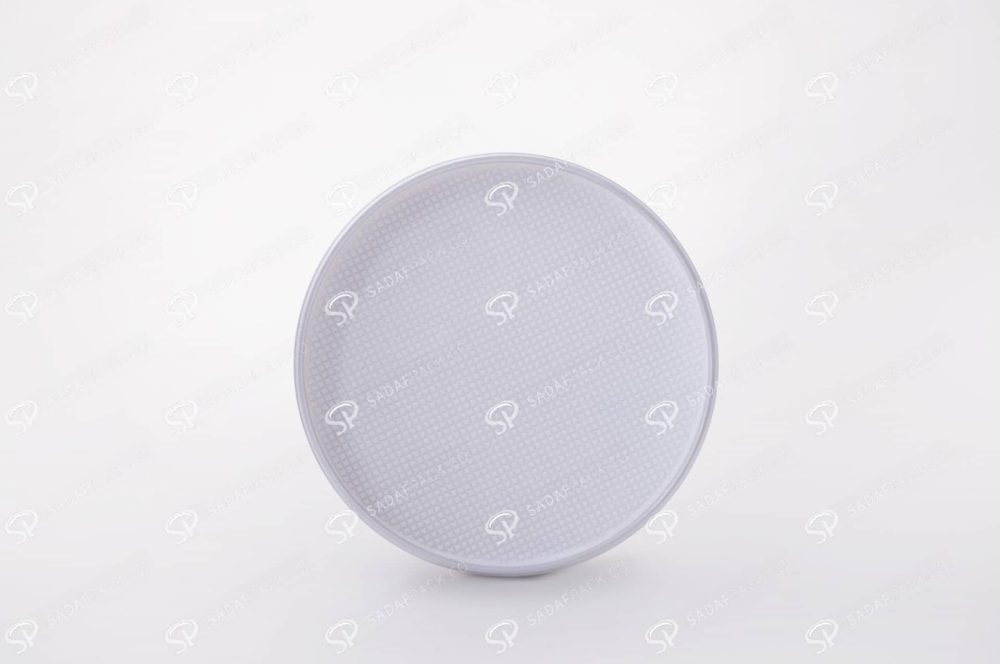 ##tt##- ظرف زعفران گرد - 12 مغزی کف سفید  38322
