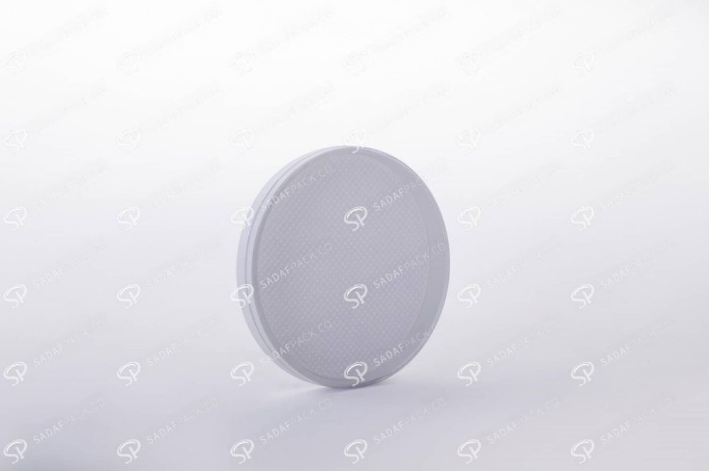 ##tt##- ظرف زعفران گرد - 9 مغزی کف سفید  38352