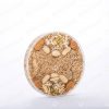 ##tt##- ظرف زعفران گرد - 11 مغزی کریستال  38222