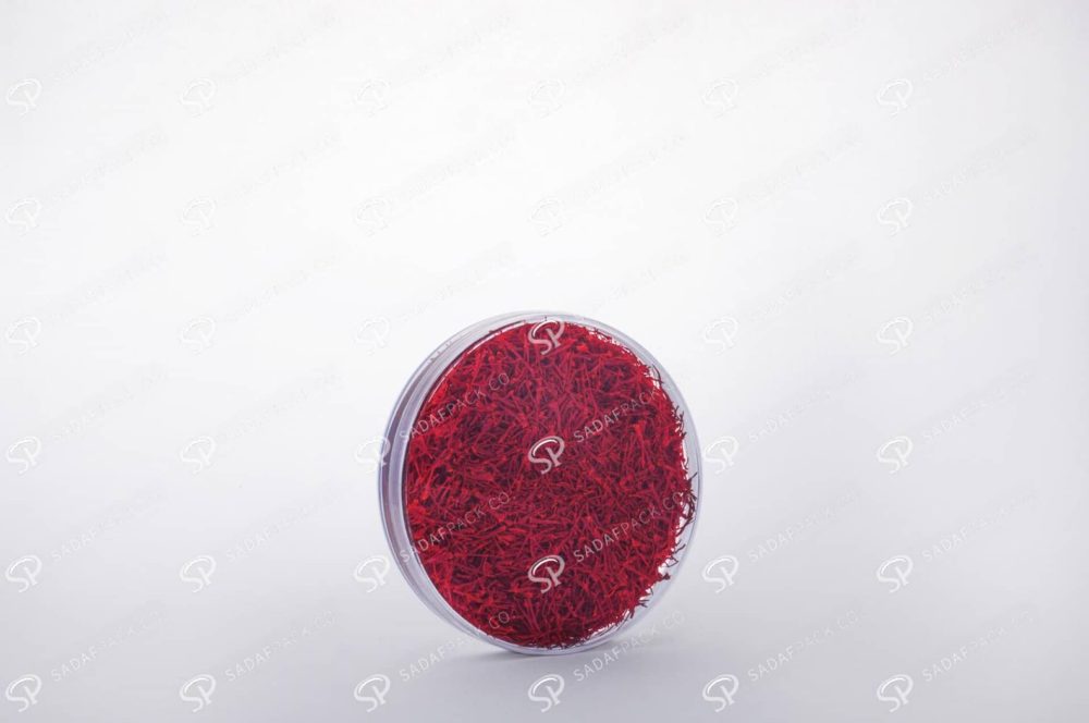 ##tt##- ظرف زعفران گرد - 9 مغزی کریستال  38235