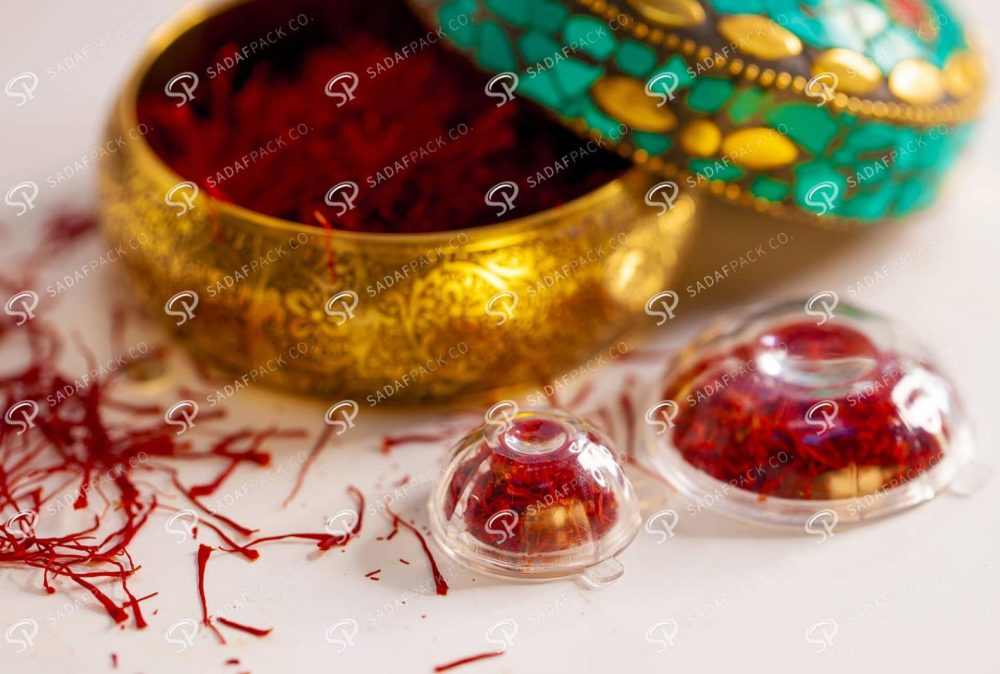 ##tt##- ظرف زعفران کریستالی طرح چشمی بزرگ  37743