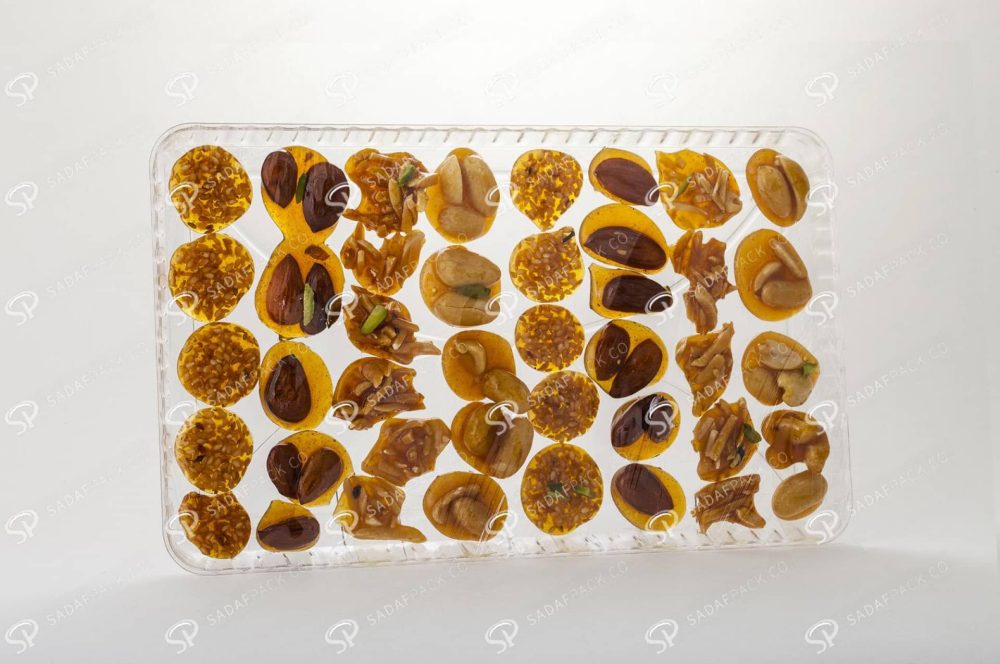 ##tt##- سینی کریستال شیرینی | صدف پک | 13 * 22 37994