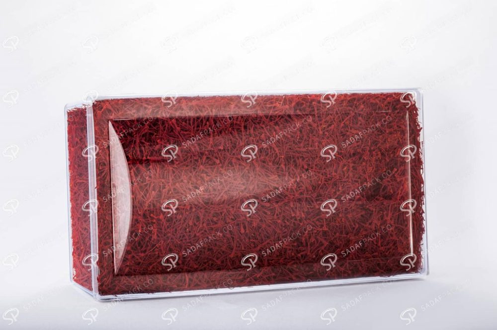##tt##- ظرف کریستالی مستطیل محدب بلند  37979