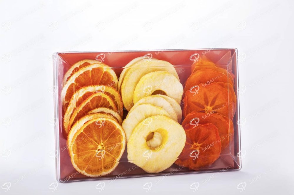 ##tt##- ظرف کریستالی مستطیل طرح دار کف طلایی 200  37898