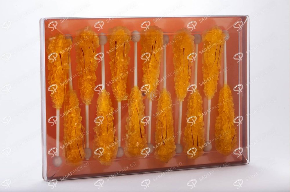 ##tt##- ظرف کریستالی مستطیل طرح دار کف طلایی 300  37888