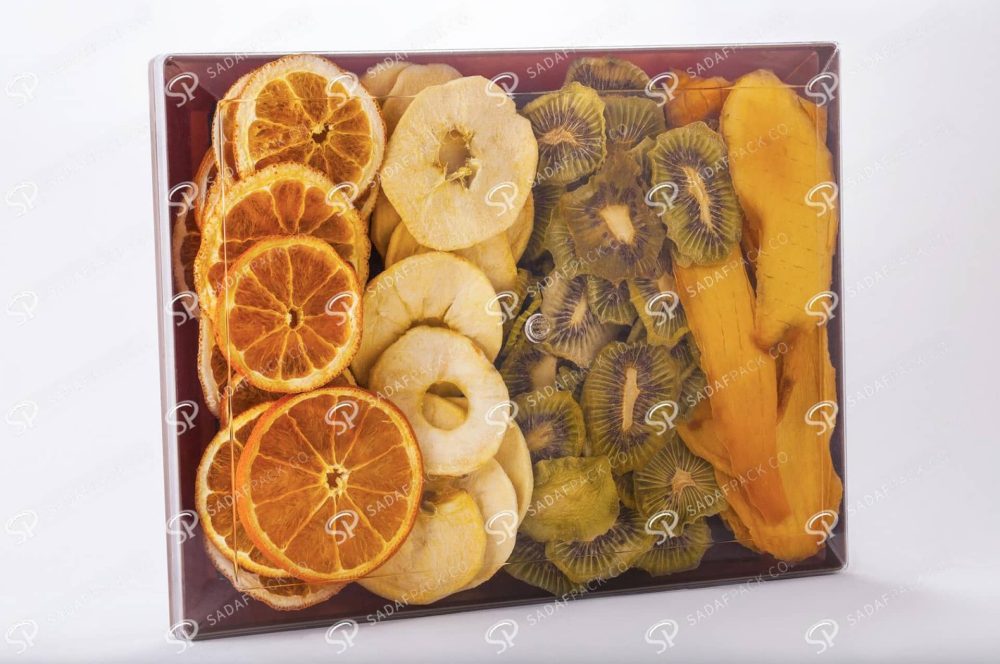 ##tt##- ظرف کریستالی مستطیل طرح دار کف طلایی 500  37885