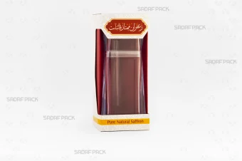 باکس مقوایی قوطی کریستالی الماس بزرگ صدف پک با قوطی کریستالی الماس بزرگ و مقر زرشکی رنگ داخلی برای بسته‌بندی لوکس هدیه صادرات و سوغات