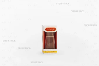 باکس مقوایی قوطی کریستالی الماس نقلی صدف پک با قوطی کریستالی الماس نقلی و مقر زرشکی رنگ داخلی برای بسته‌بندی لوکس هدیه صادرات و سوغات