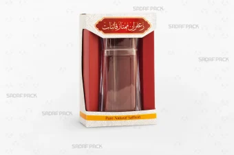 باکس مقوایی لوکس قوطی کریستالی الماس بزرگ صدف پک با قوطی کریستالی الماس بزرگ و مقر زرشکی رنگ داخلی برای بسته‌بندی لوکس هدیه صادرات و سوغات