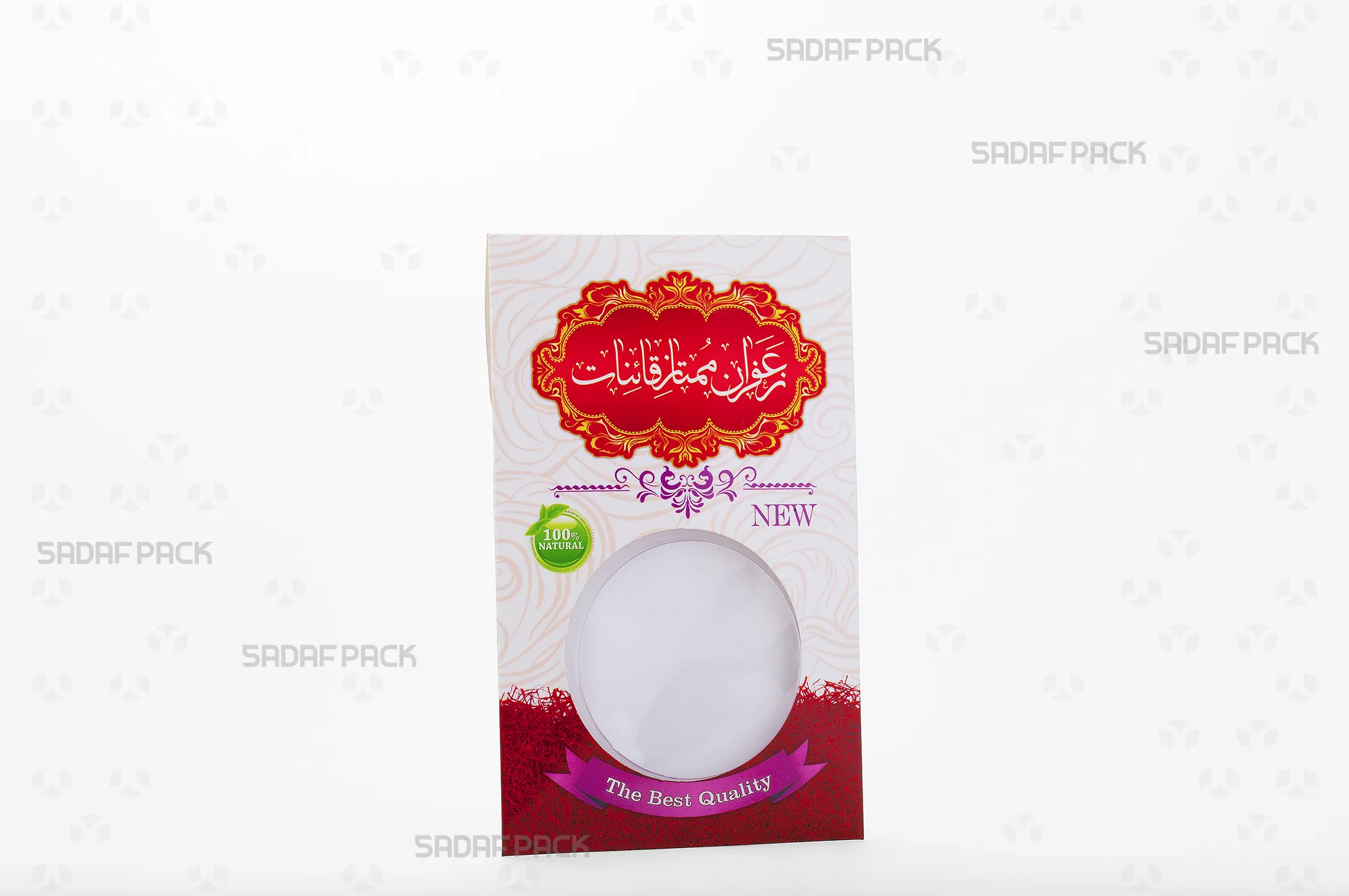 پاکت وکیوم قوطی 5 کریستال صدف پک مناسب بستهبندی محافظ قوطیهای زعفران برای حمل و نقل و صادرات