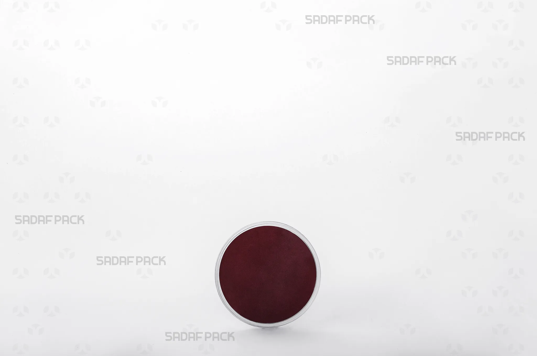 ظرف 5 تخت کریستال حاوی مقوا زرشکی قوطی 5