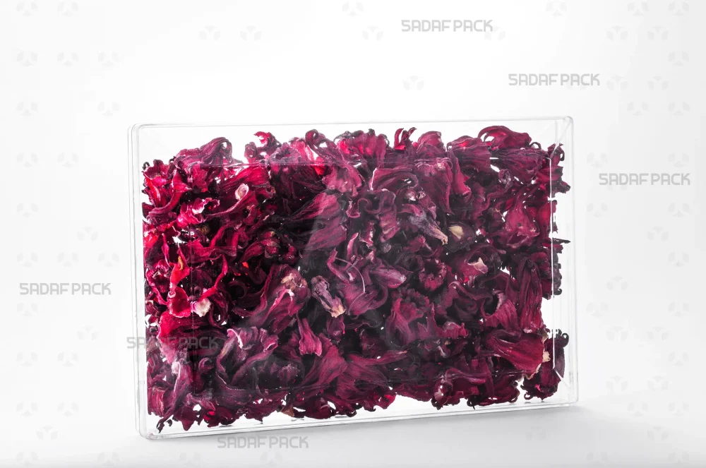 ظرف کریستالی مستطیل 200 پر شده با چای ترش، ایده‌آل برای بسته‌بندی صادراتی و لوکس 
