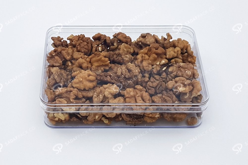 ظرف کریستالی مستطیل خرما و اجیل