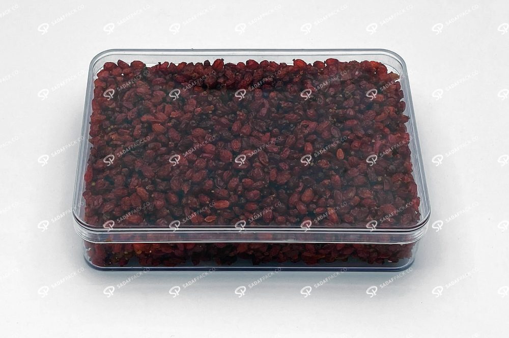 ظرف کریستالی مستطیل خرما و اجیل